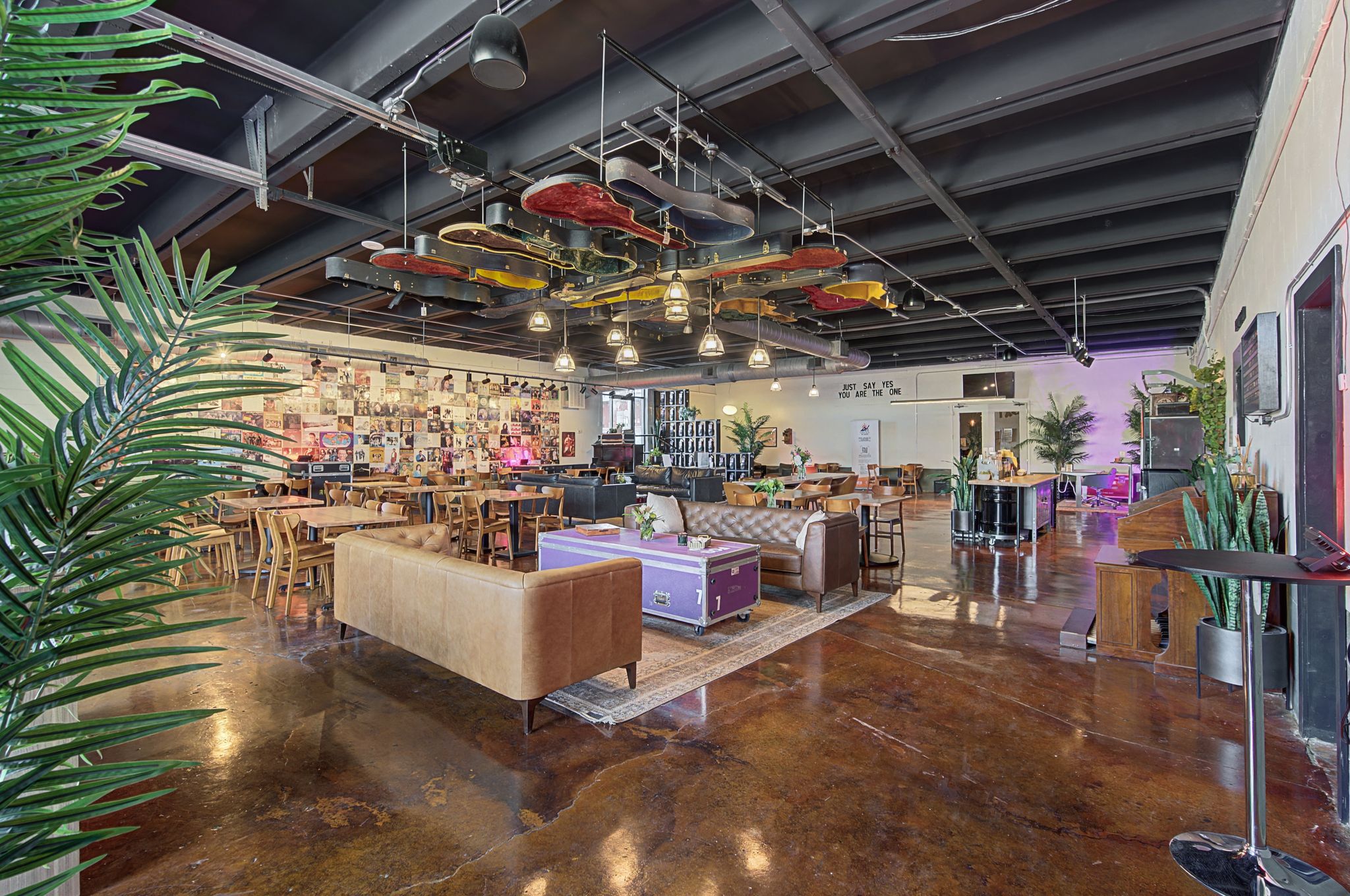 The large main room at Music City Work Club